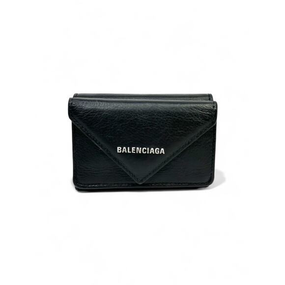 Balenciaga Vintage Papier Mini Leather Wallet - Picture 1 of 7